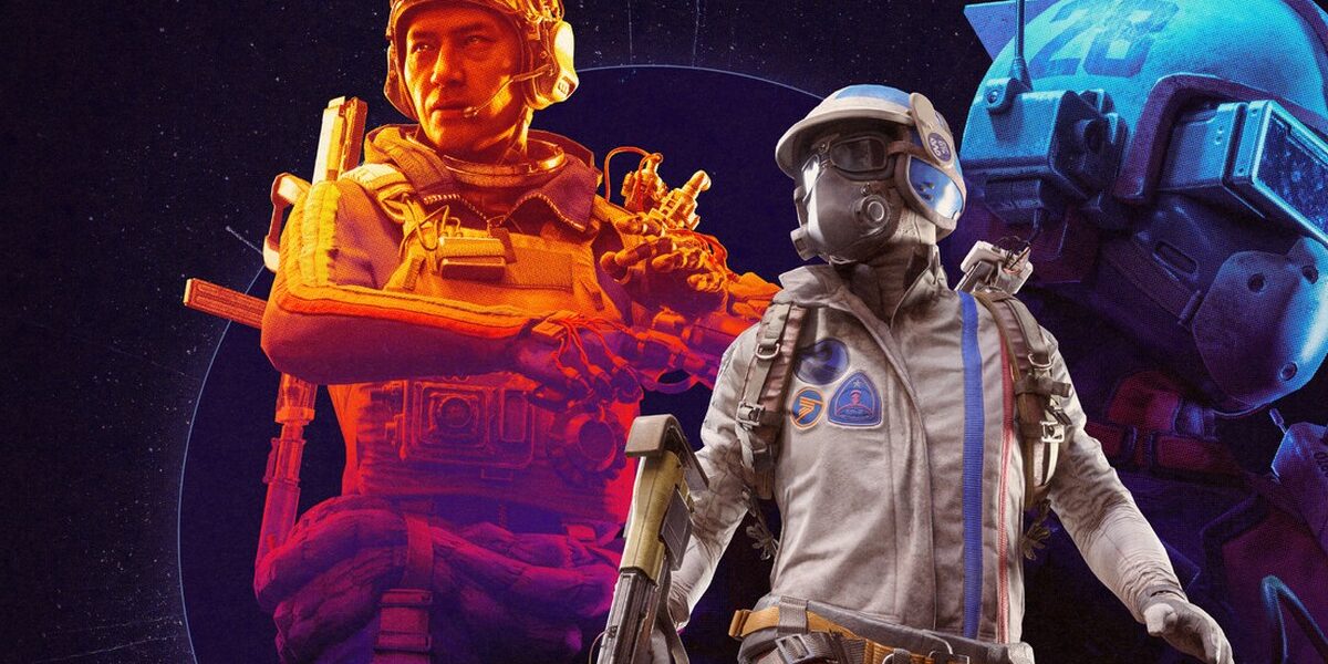Arc Raiders'ın resmi Steam görseli: koyu mor arka planda turuncu ışıkla aydınlanan iki Raider karakteri