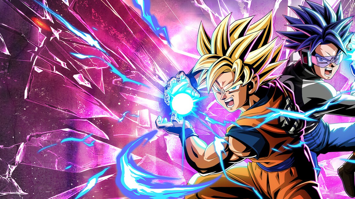 Dragon Ball Xenoverse 2'nin resmi görseli: enerji saldırısı hazırlayan Süper Saiyan Goku