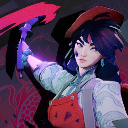 Valve'ın Deadlock için yayınladığı resmi görsel: elinde fırçayla mor mürekkep savuran yeni kahraman Violet