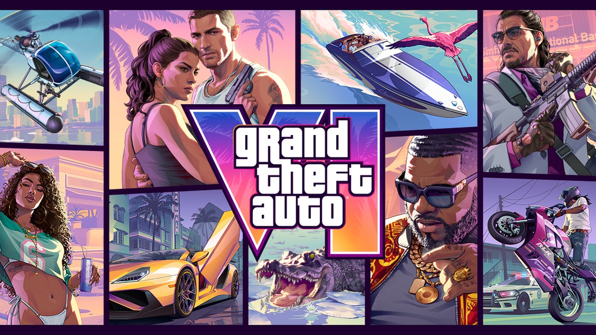 GTA 6 resmi Rockstar Games sanat eseri — Leonida ve karakter panoları