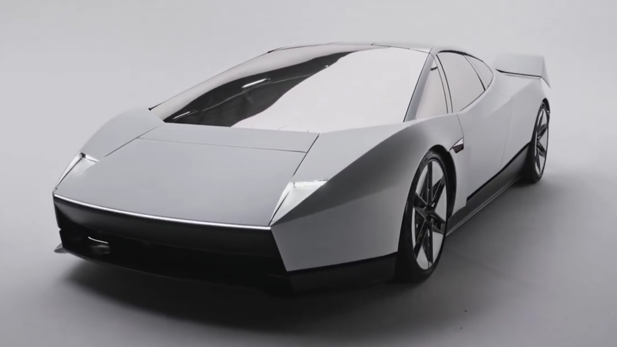 Tesla'nın resmi yeni nesil Roadster görseli: gri zemin üzerinde gümüş renkli iki kapılı elektrikli spor otomobil